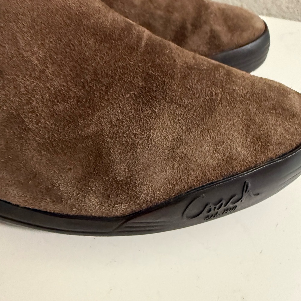 Coach Brown Quilted Shaft Winter Boots with Faux Fur Cuff - Picture 5 of 15